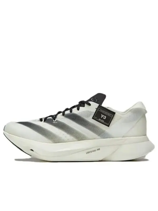 Кроссовки y-3 adios pro 3.0 'off white core black' Adidas — изображение 1 из 4, белый/черный