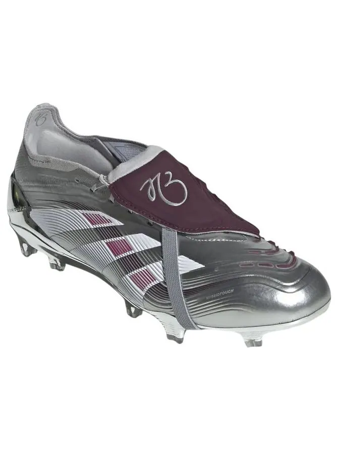 Кроссовки adidas x Jude Bellingham Predator Elite Foldover Tongue FG 'Chrome Dream' — изображение 3 из 6, серебряный