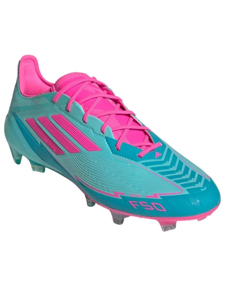 Кроссовки adidas x Lionel Messi F50 Elite FG 'Miami' — изображение 3 из 6, бирюзовый