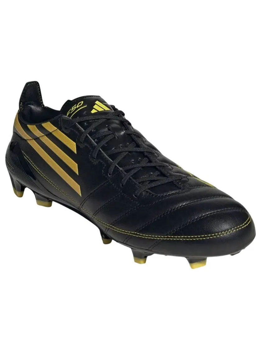 Кроссовки adidas F50 Elite 2010 Leather FG 'Black Yellow' — изображение 3 из 5, черный