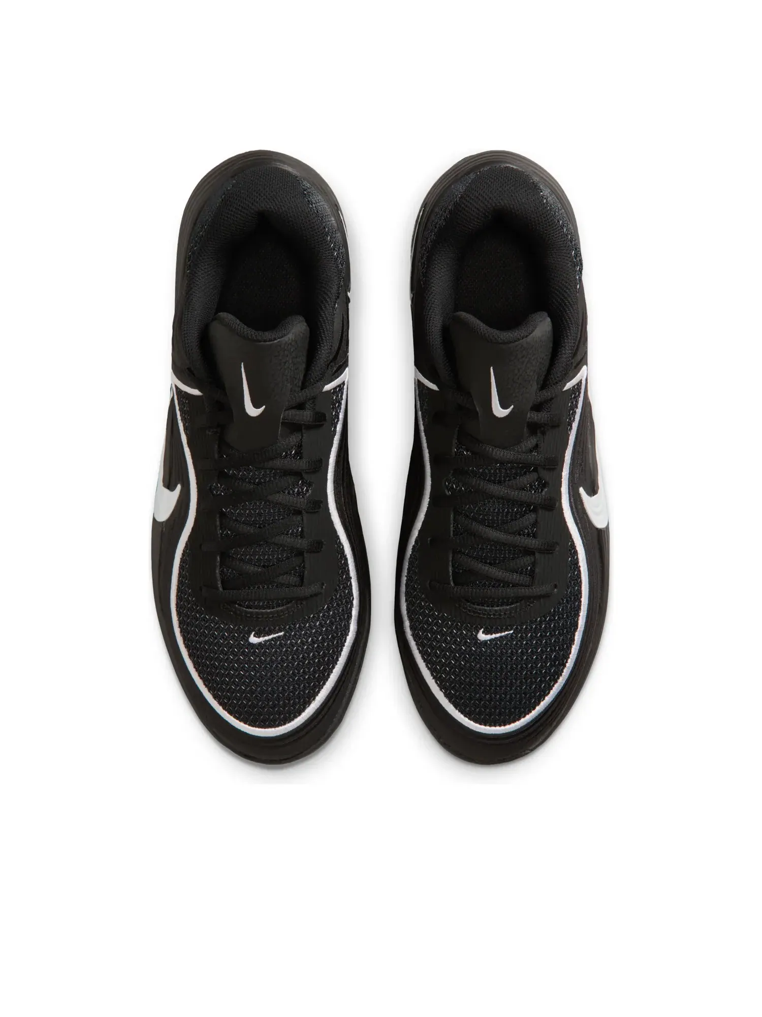 Кроссовки Nike Precision 8 Low 'Black White' — изображение 3 из 7, черный
