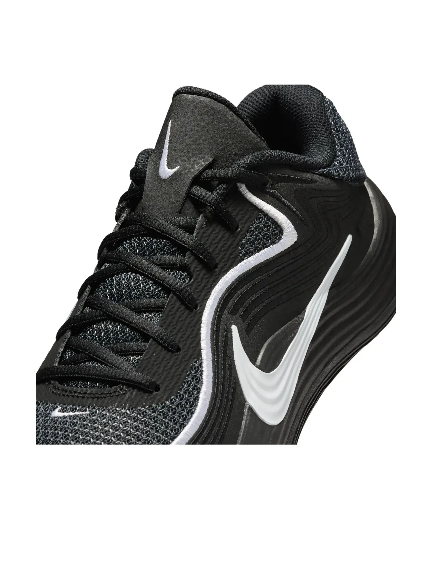 Кроссовки Nike Precision 8 Low 'Black White' — изображение 6 из 7, черный