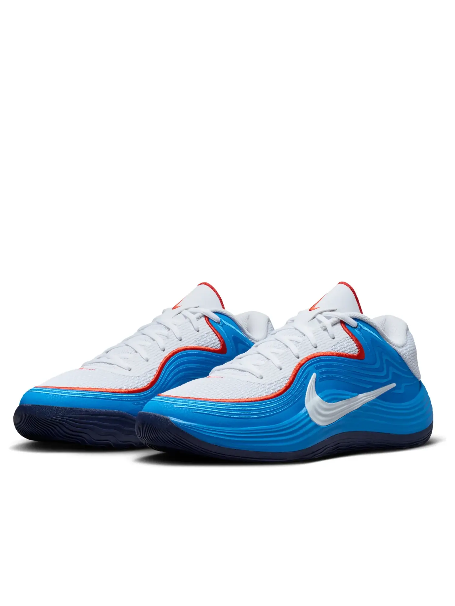 Кроссовки Nike Precision 8 Low 'White Light Photo Blue' — изображение 4 из 6, белый