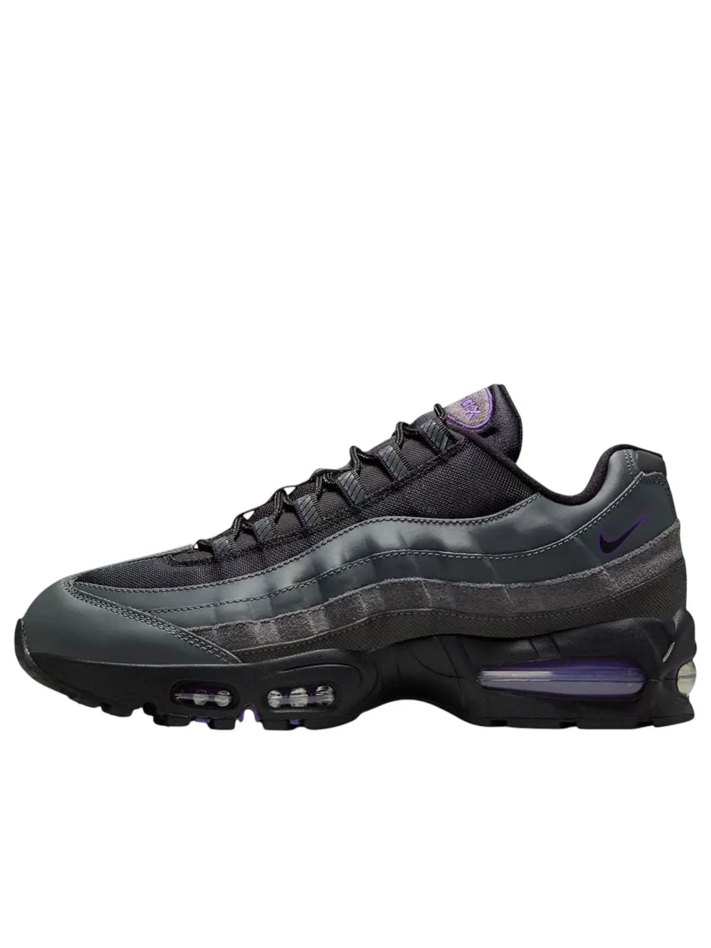 Кроссовки Nike Air Max 95 'Black Grey Purple' — изображение 1 из 6, черный