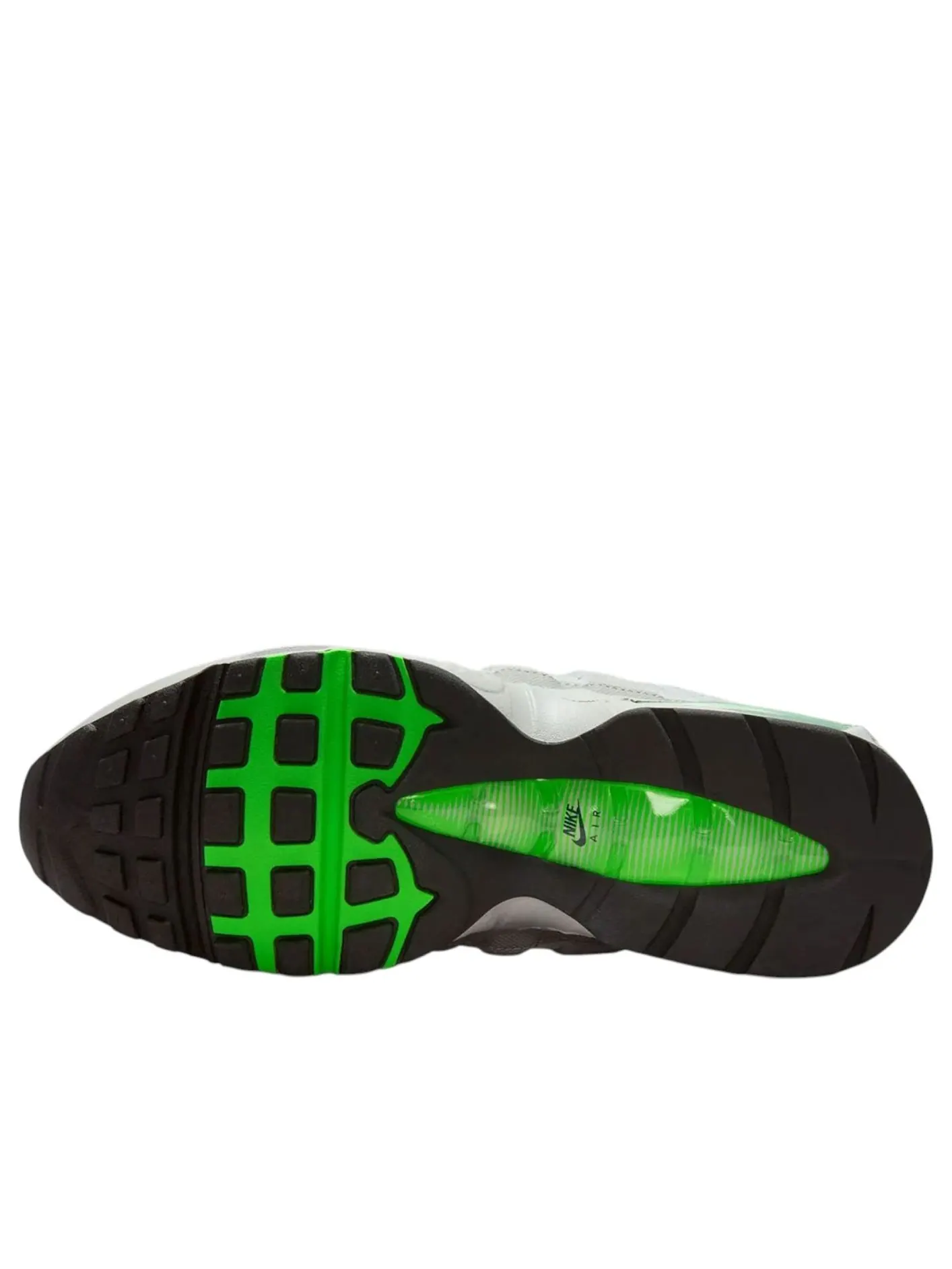 Кроссовки Nike Air Max 95 'Sliver Black Green' — изображение 5 из 6, серебряный