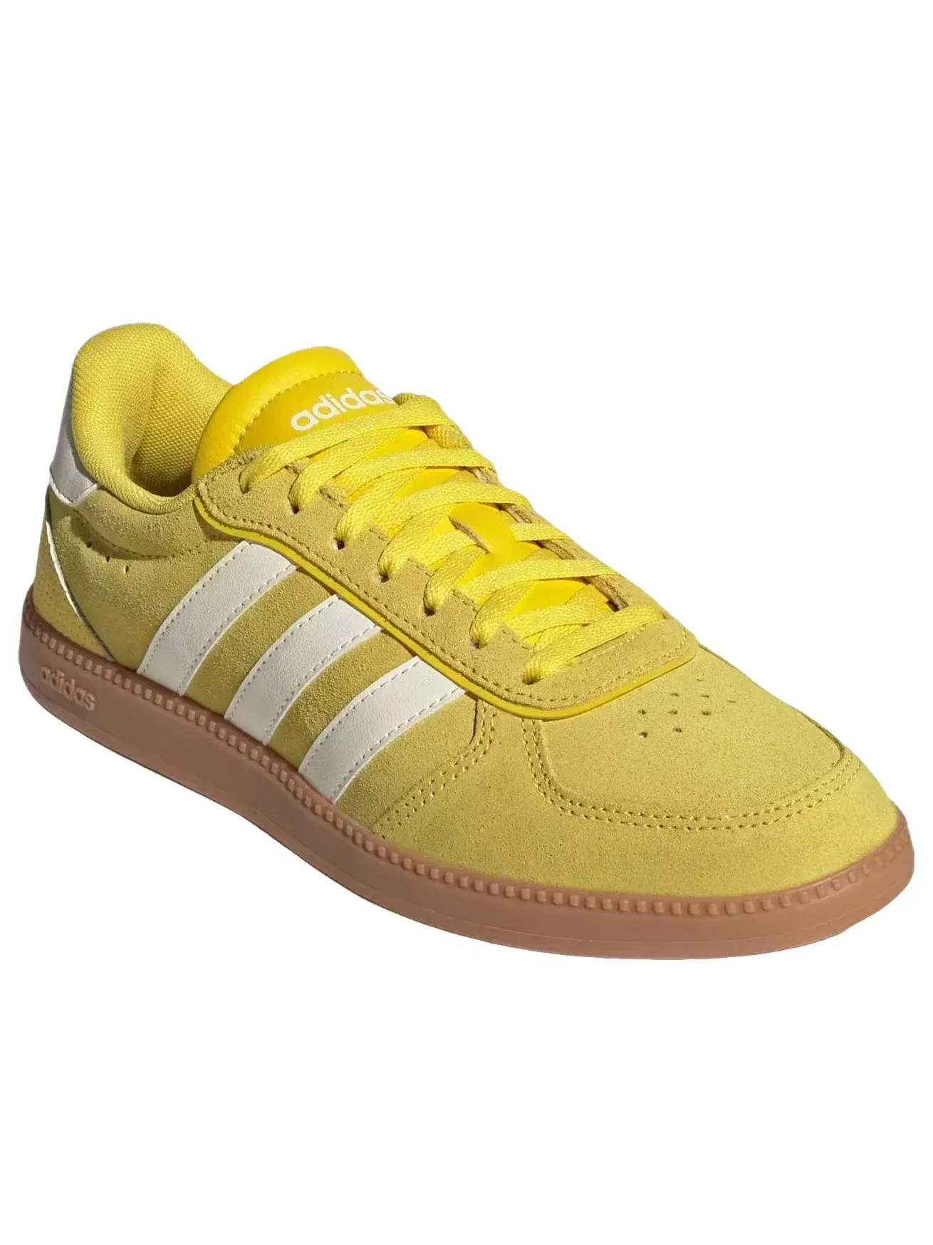 Женские кроссовки с замшевым верхом Breaknet Sleek Adidas — изображение 3 из 6, желтый