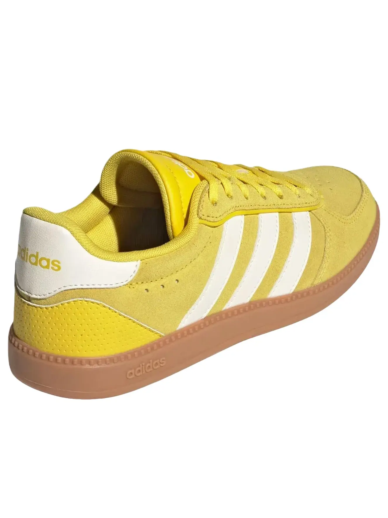 Женские кроссовки с замшевым верхом Breaknet Sleek Adidas — изображение 4 из 6, желтый