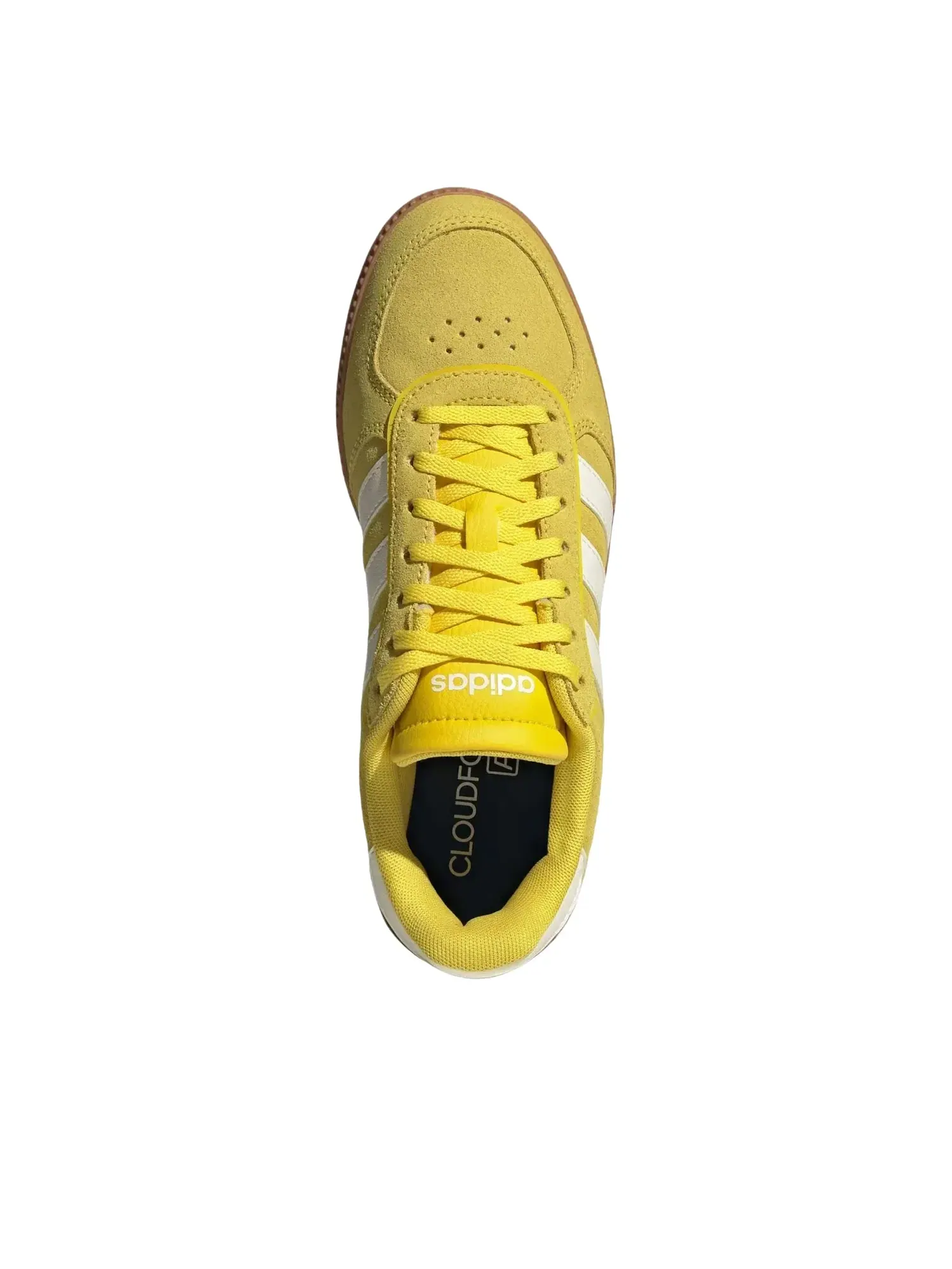 Женские кроссовки с замшевым верхом Breaknet Sleek Adidas — изображение 5 из 6, желтый