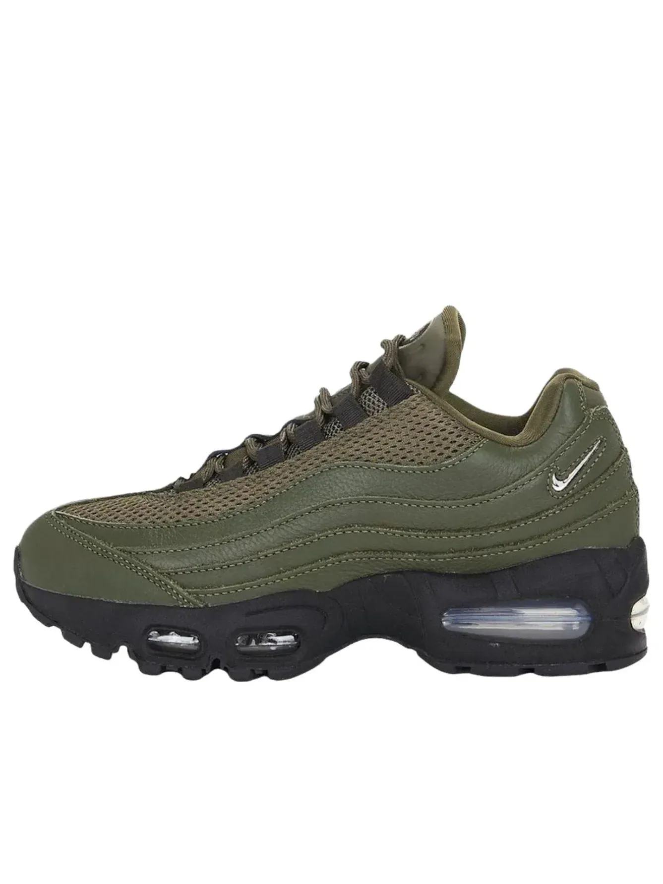 Кроссовки Nike Air Max 95 Big Bubble 'Cargo Khaki Jewel Swoosh' IH1413-300 — изображение 1 из 5, оливковый зеленый