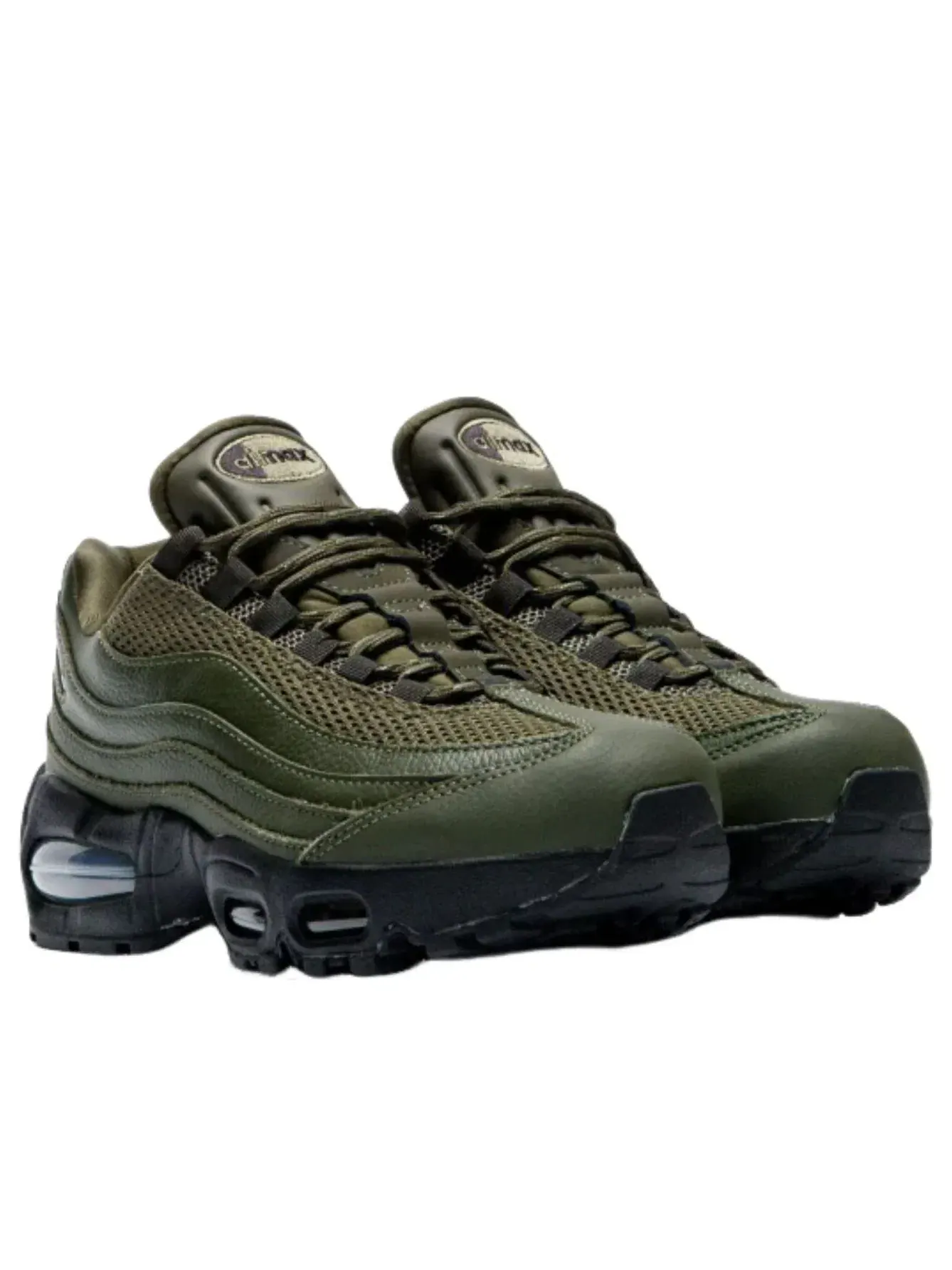 Кроссовки Nike Air Max 95 Big Bubble 'Cargo Khaki Jewel Swoosh' IH1413-300 — изображение 2 из 5, оливковый зеленый
