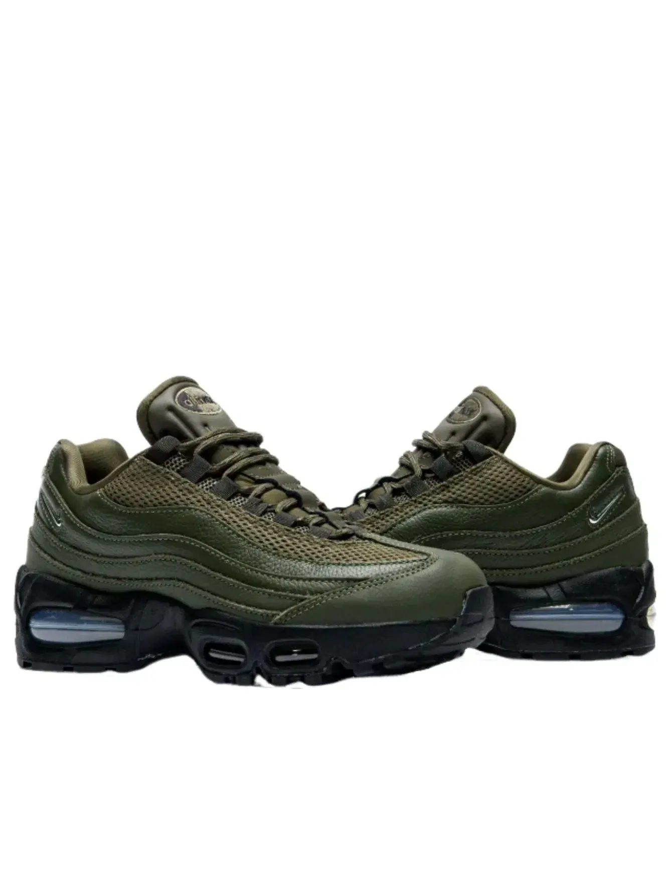 Кроссовки Nike Air Max 95 Big Bubble 'Cargo Khaki Jewel Swoosh' IH1413-300 — изображение 4 из 5, оливковый зеленый
