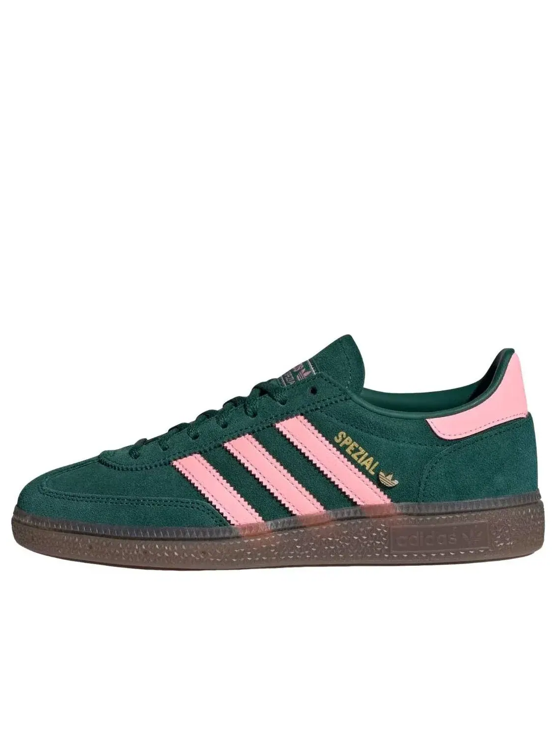 Кроссовки Adidas Handball Spezial «Collegiate Green Pink Spark» IH1496 — изображение 1 из 5, зеленый