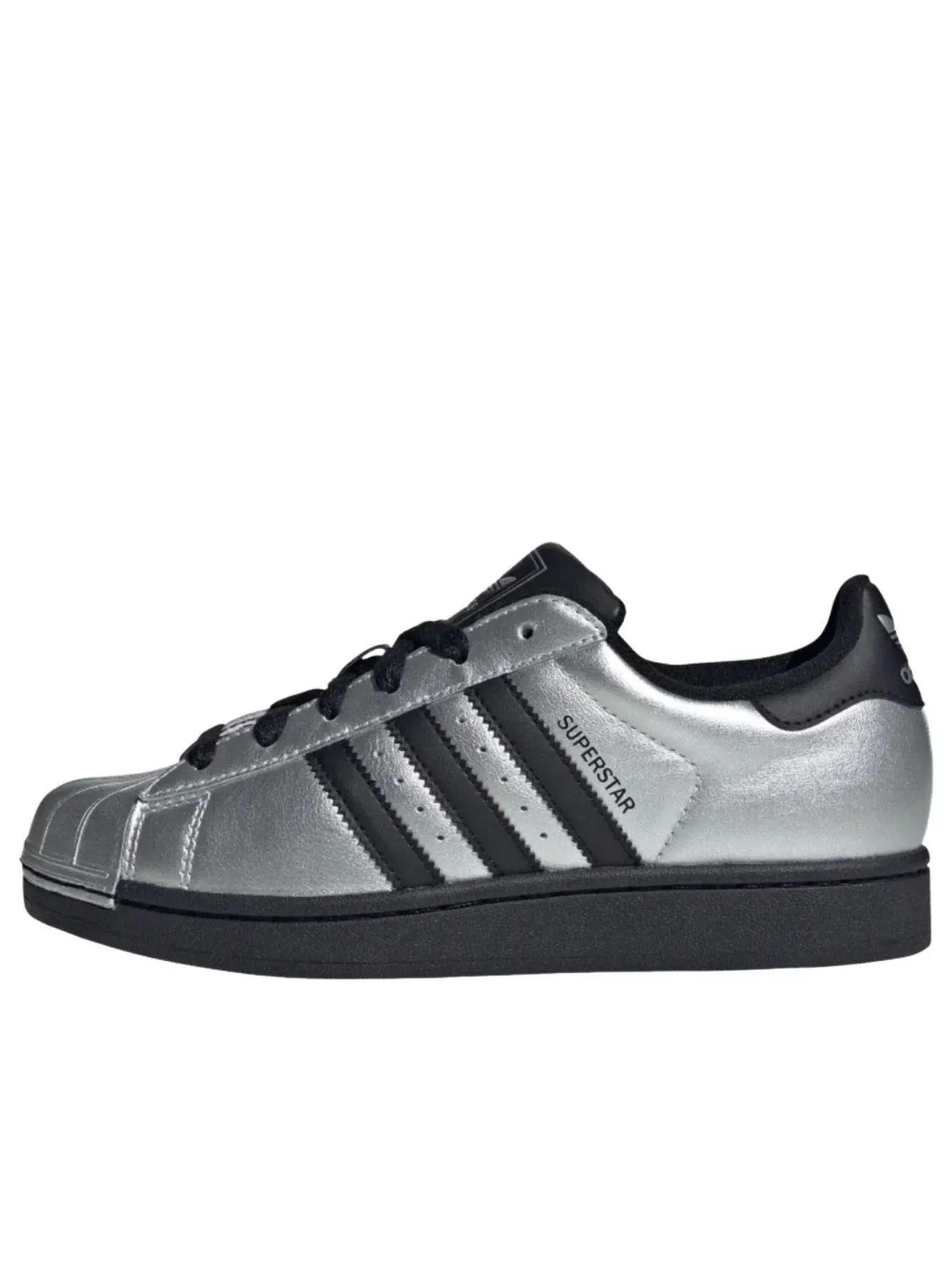 Кроссовки Adidas Superstar II 'Silver Metallic Black' IH1599 — изображение 1 из 6, серебряный