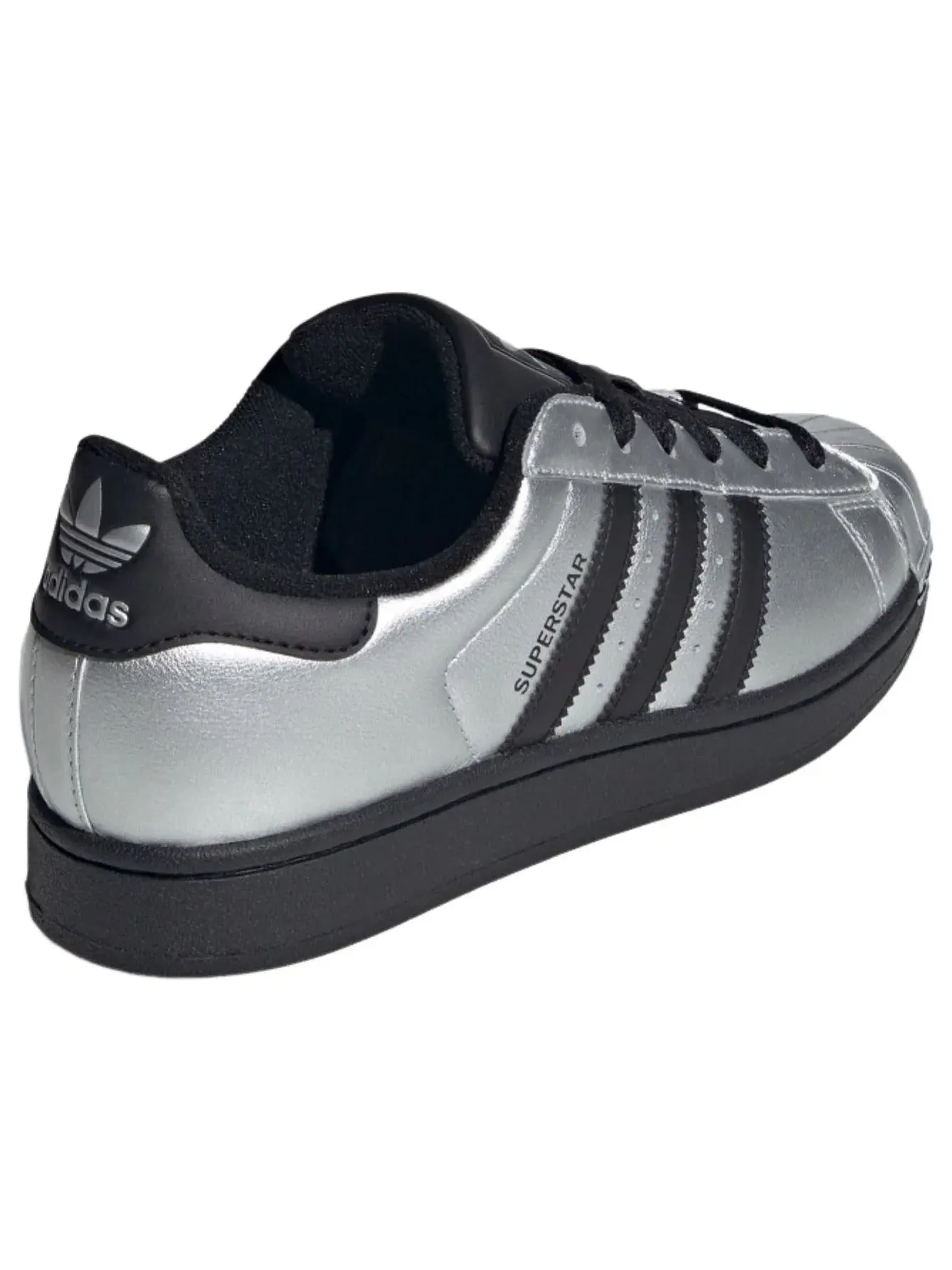 Кроссовки Adidas Superstar II 'Silver Metallic Black' IH1599 — изображение 3 из 6, серебряный
