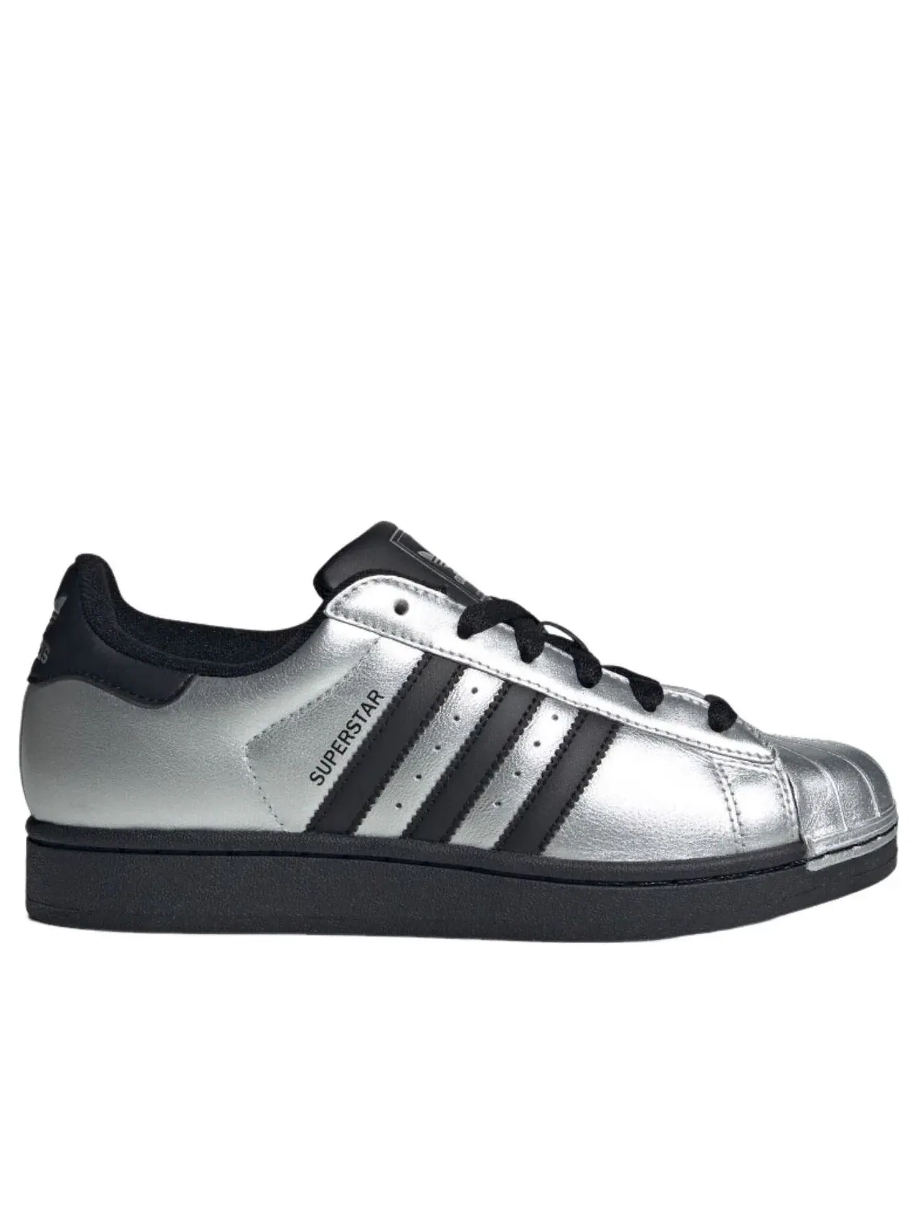 Кроссовки Adidas Superstar II 'Silver Metallic Black' IH1599 — изображение 6 из 6, серебряный