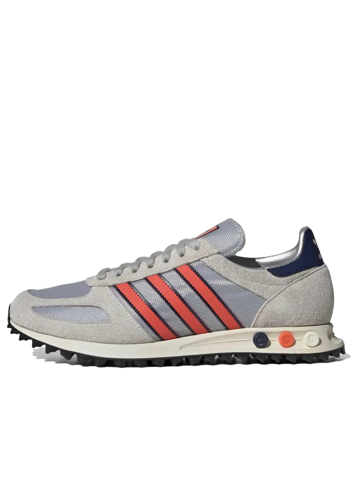 Кроссовки Adidas LA Trainer OG «Silver Metallic Dark Blue» IH1651 — изображение 1 из 3, серебряный