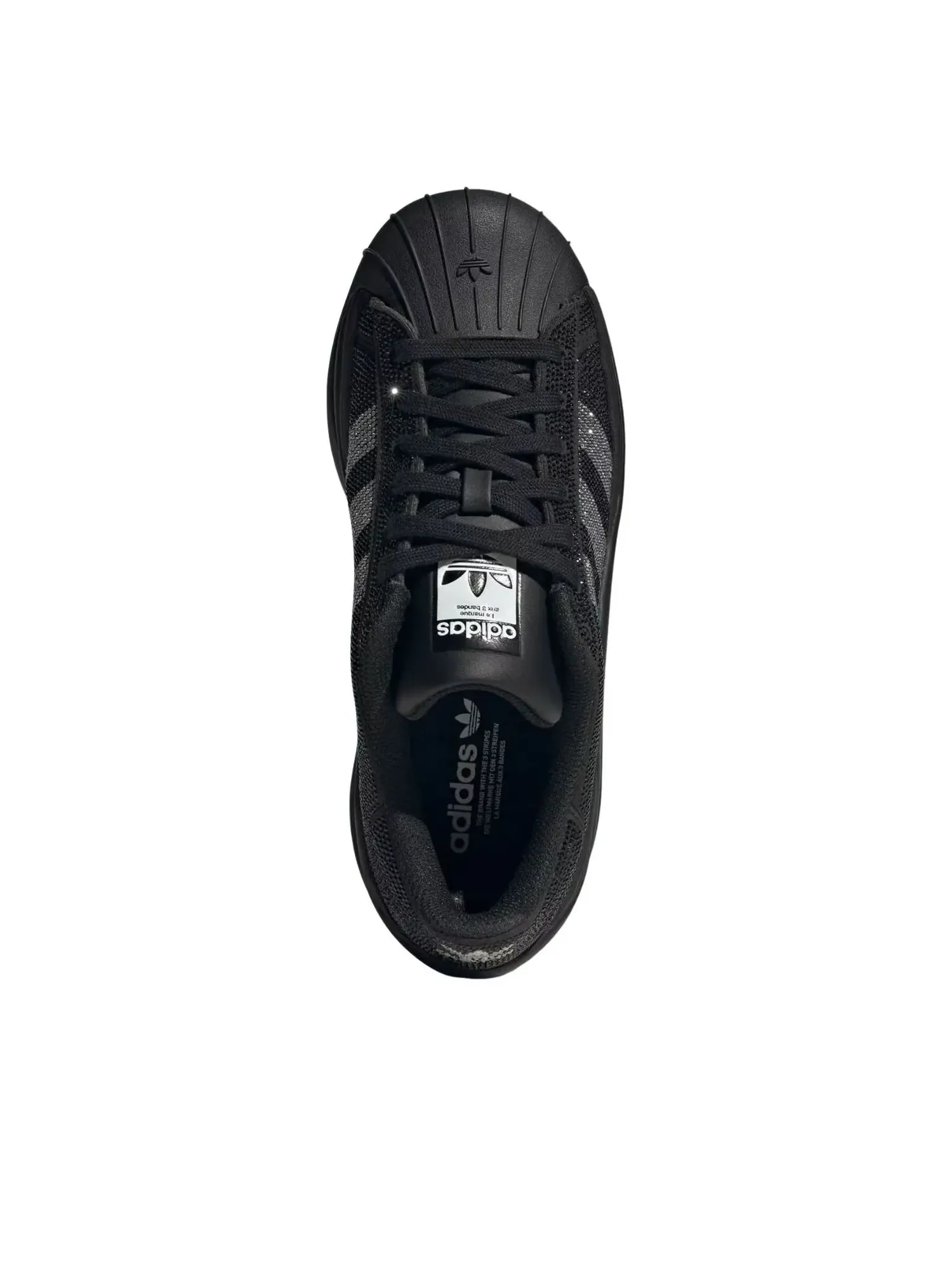 Кроссовки (WMNS) Adidas Superstar Bold 'Black' — изображение 4 из 6, черный
