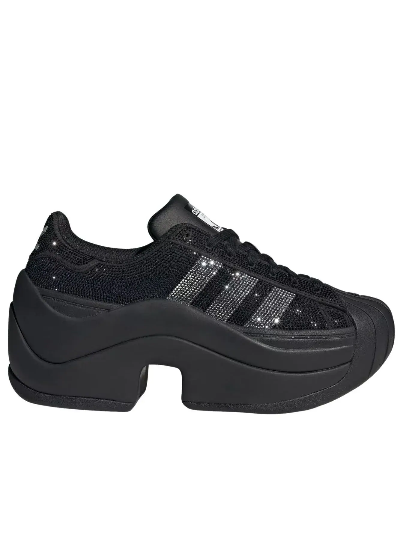 Кроссовки (WMNS) Adidas Superstar Bold 'Black' — изображение 6 из 6, черный