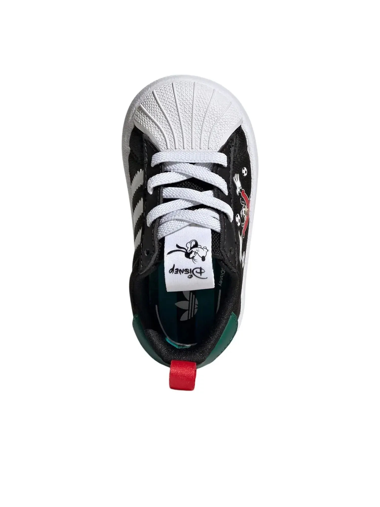 Кроссовки (TD) Adidas x Disney Adifoam Superstar 360 'Black Collegiate Green' — изображение 3 из 4, черный