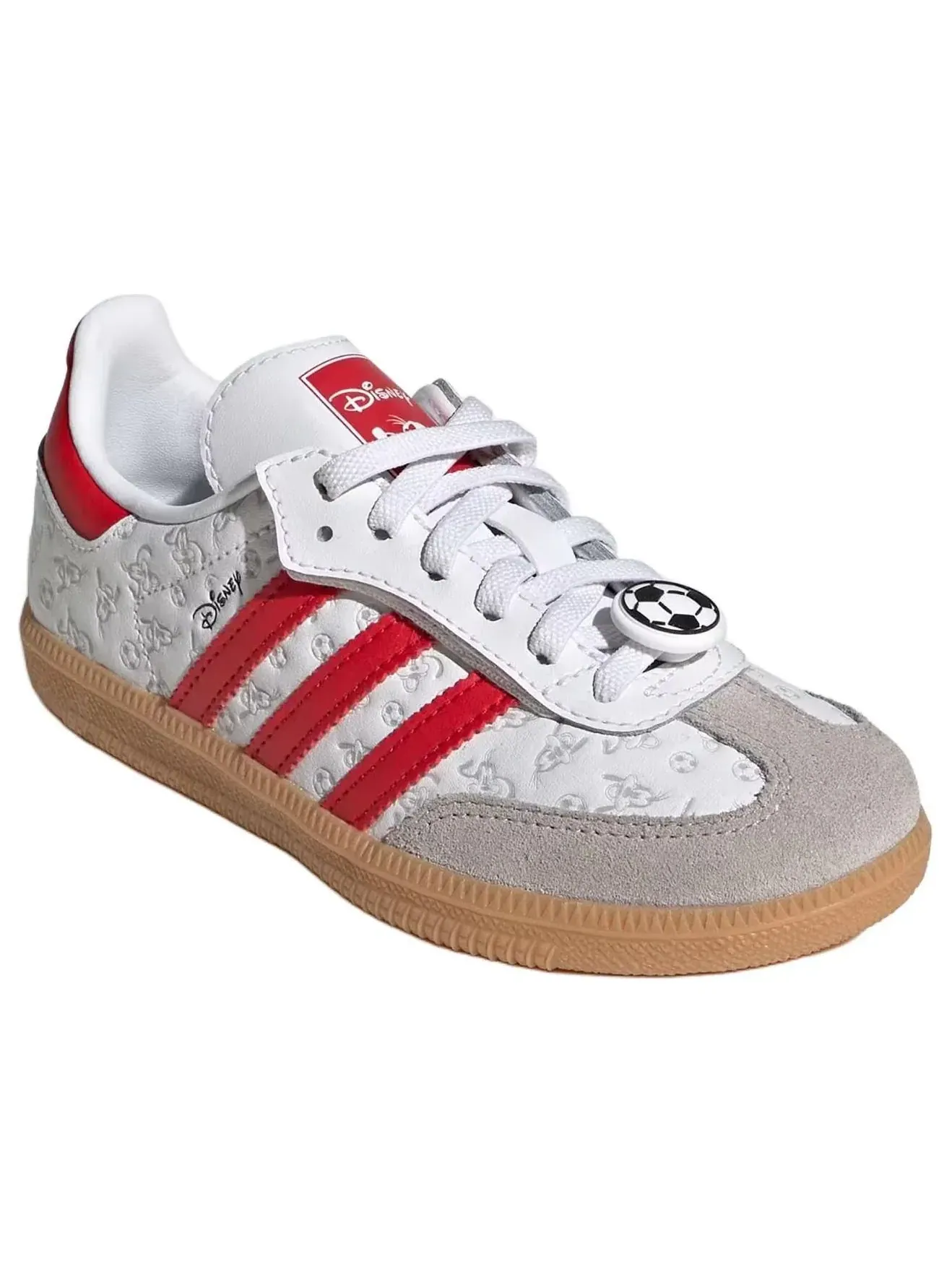 Кроссовки (PS) Adidas x Disney Samba Og Comfort Elastic Lace 'White Better Scarlet' — изображение 3 из 6, белый