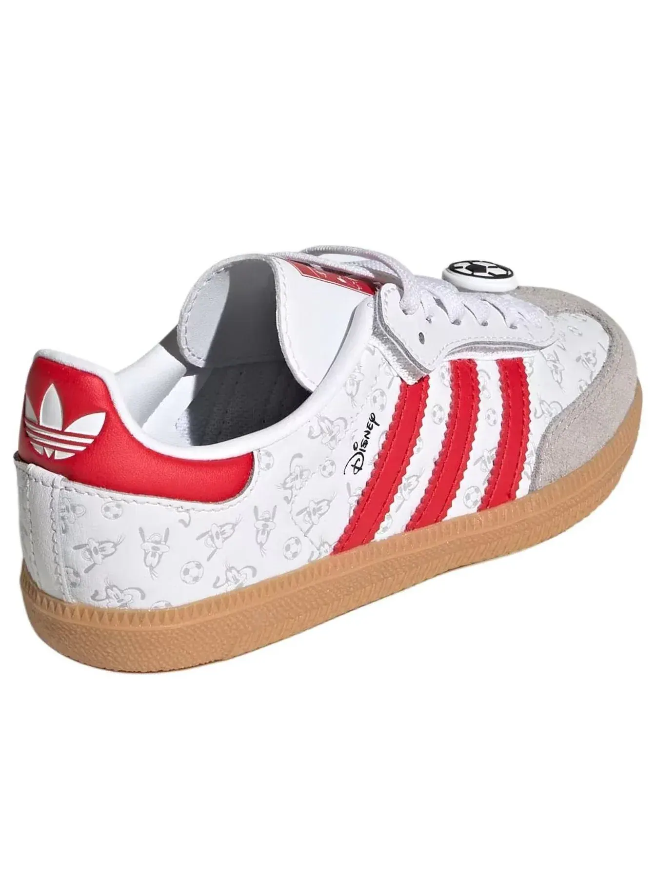 Кроссовки (PS) Adidas x Disney Samba Og Comfort Elastic Lace 'White Better Scarlet' — изображение 4 из 6, белый