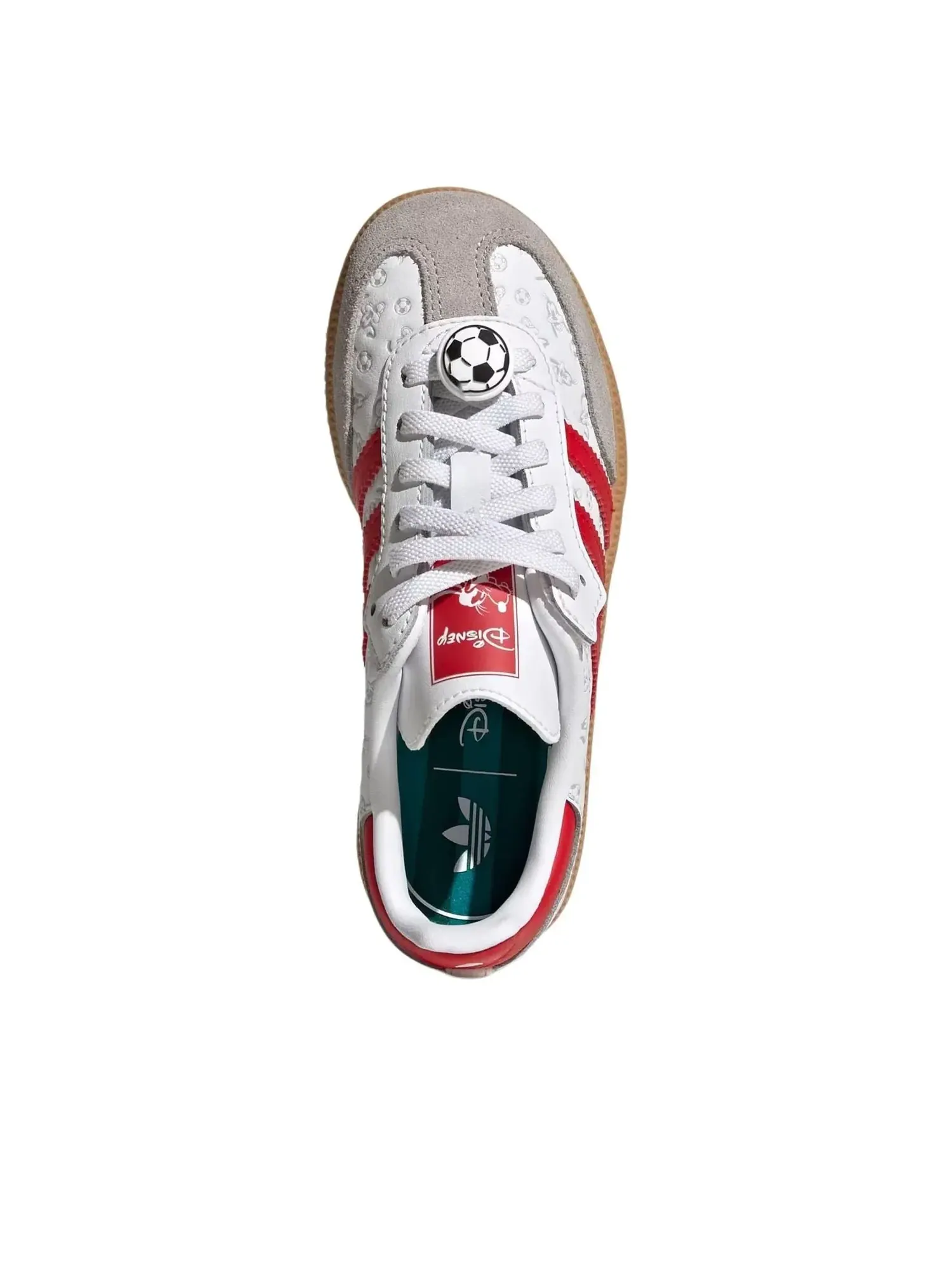 Кроссовки (PS) Adidas x Disney Samba Og Comfort Elastic Lace 'White Better Scarlet' — изображение 5 из 6, белый