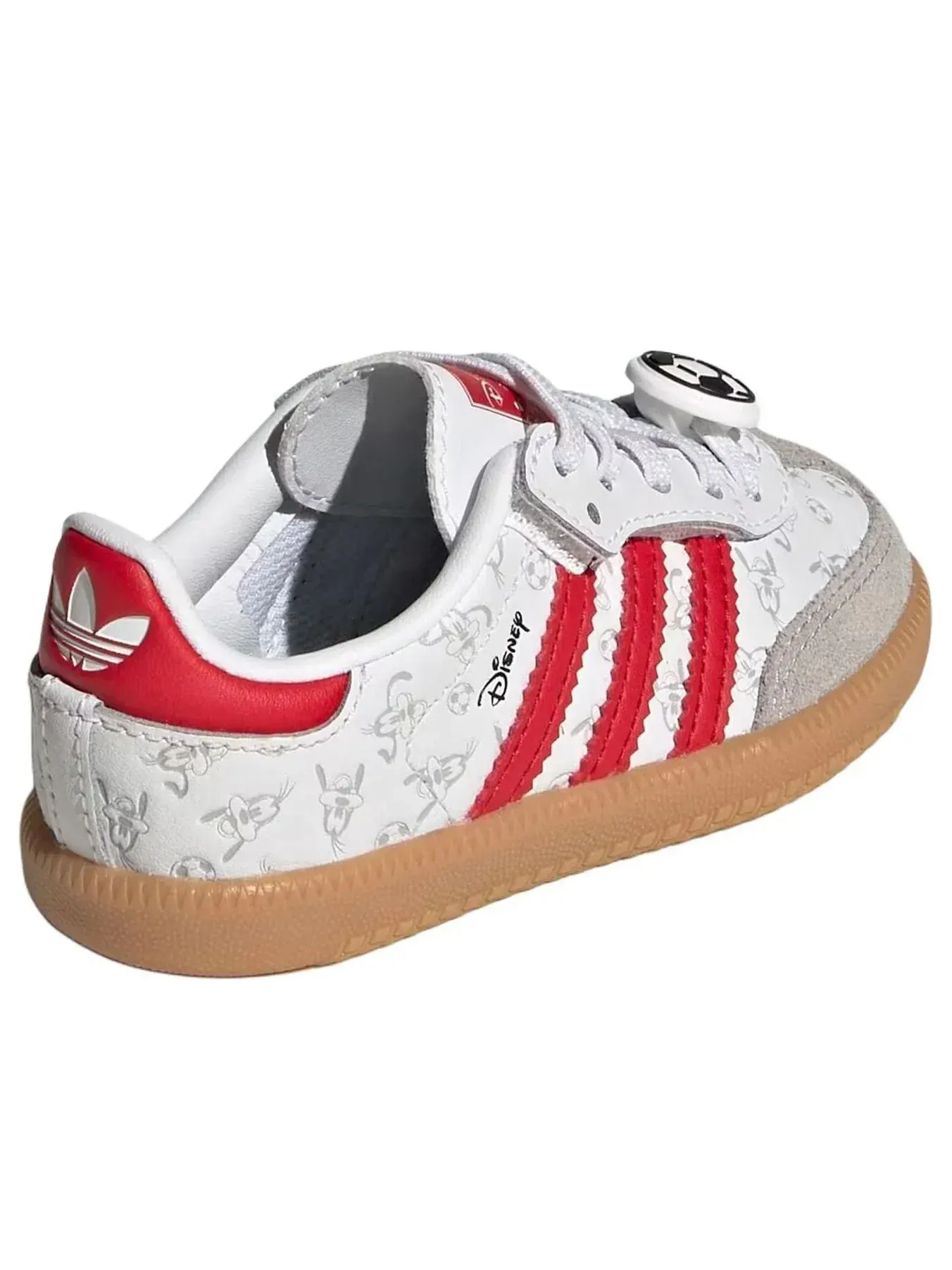 Кроссовки (TD) Adidas x Disney Samba Og Comfort Elastic Lace 'White Better Scarlet' — изображение 4 из 6, белый