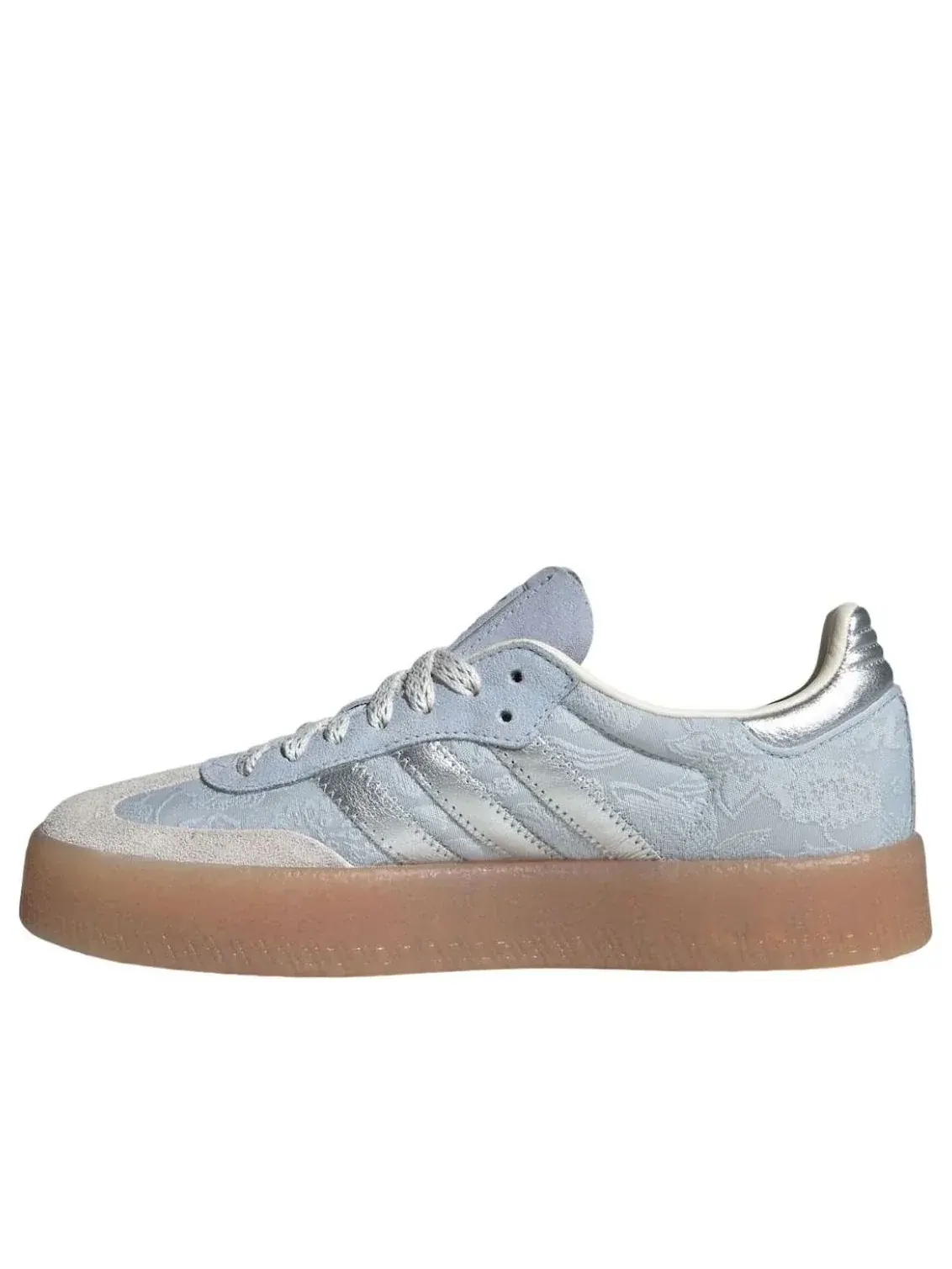 Кроссовки (WMNS) Adidas x Liberty London Handball Spezial 'Crystal Sky Silver Metallic' — изображение 1 из 5, синий