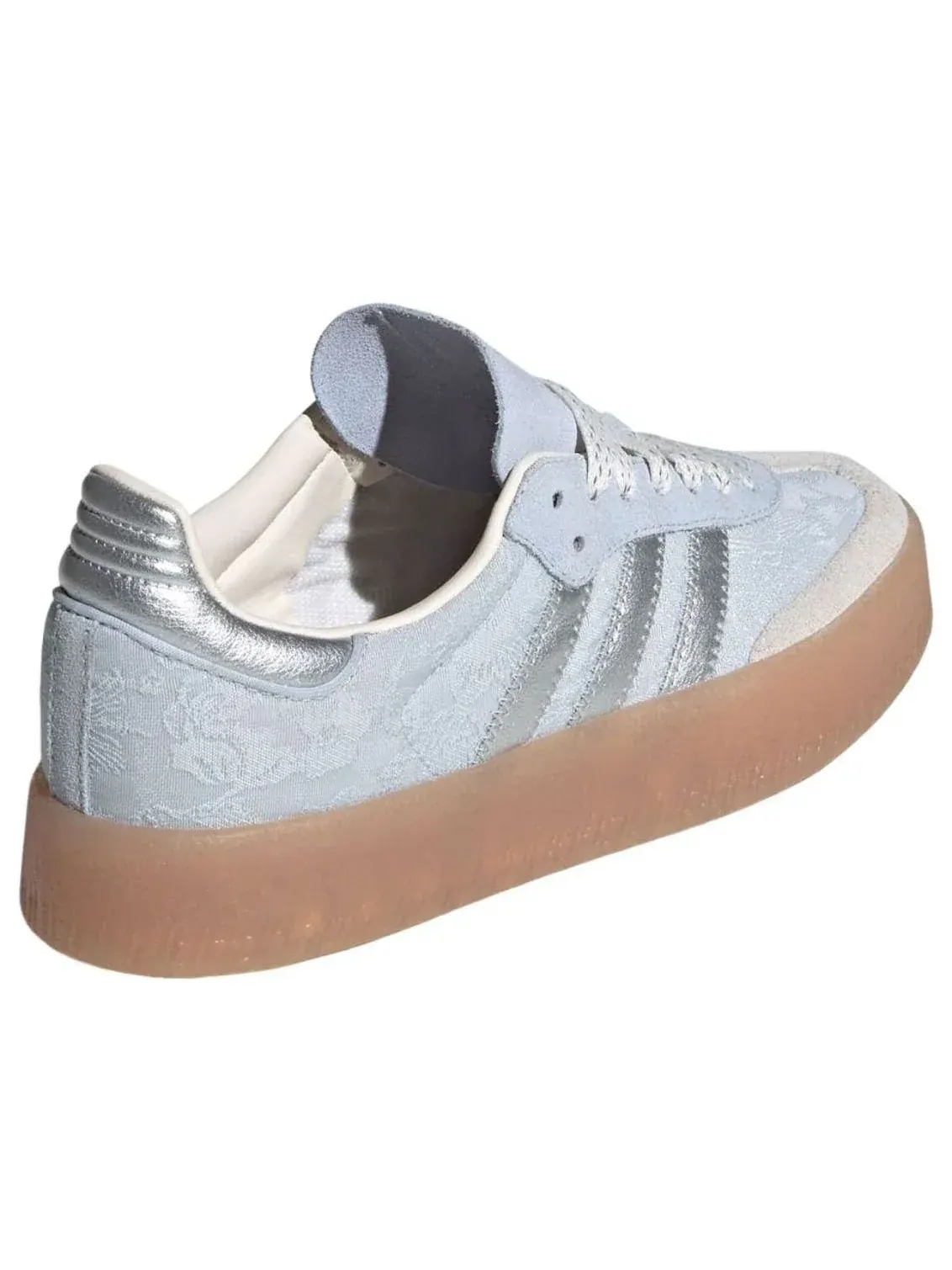 Кроссовки (WMNS) Adidas x Liberty London Handball Spezial 'Crystal Sky Silver Metallic' — изображение 3 из 5, синий
