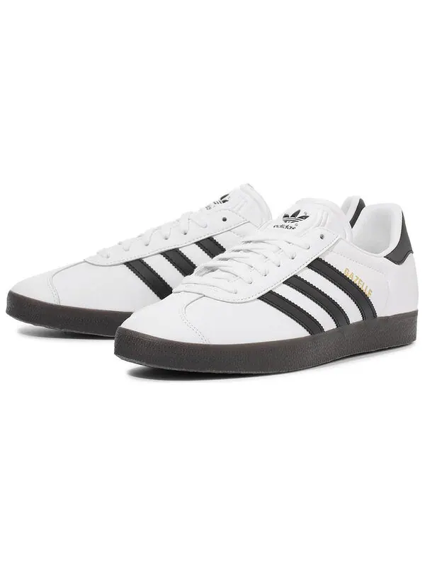 Кроссовки originals gazelle 'white black' Adidas — изображение 3 из 4, белый/черный