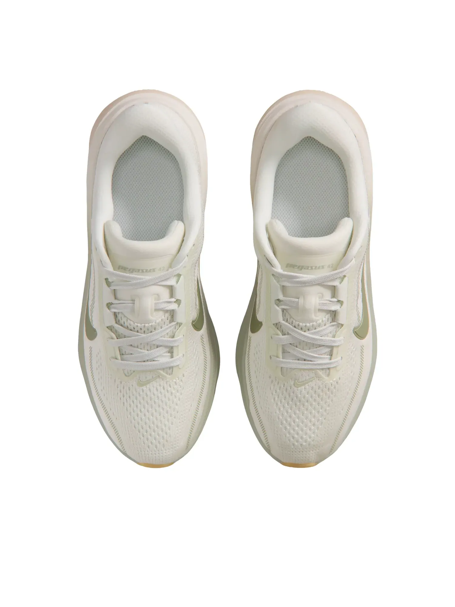 Кроссовки (GS) Nike Air Zoom Pegasus 42 'Spruce Aura Pale Ivory' — изображение 2 из 6, зеленый