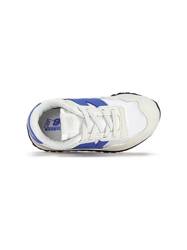 Кроссовки 237 банджи шнурки New Balance — изображение 3 из 4, белый/синий/черный