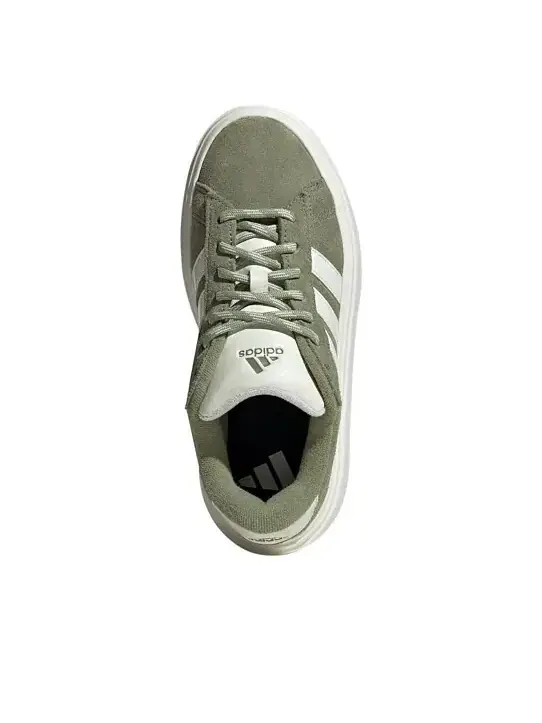 Кроссовки (WMNS) adidas Grand Court Platform 'Tent Green Off White' — изображение 2 из 4, зеленый