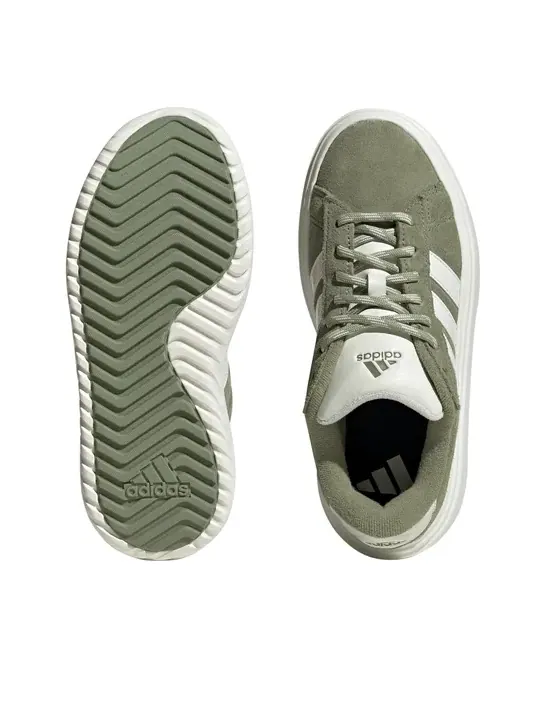 Кроссовки (WMNS) adidas Grand Court Platform 'Tent Green Off White' — изображение 4 из 4, зеленый