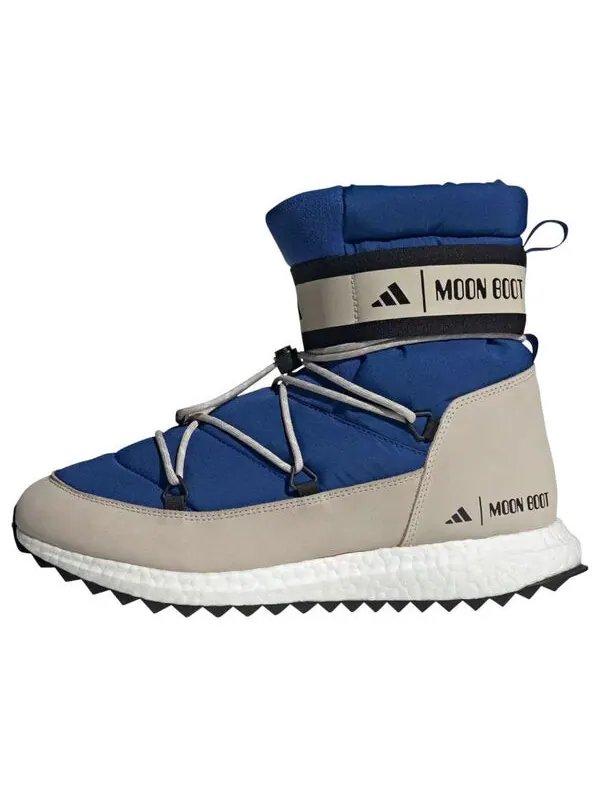 Кроссовки moon boot moonboost high 'power blue' Adidas — изображение 1 из 4, синий/синий/черный