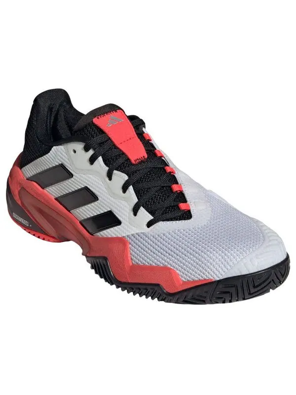 Кроссовки barricade 13 'cloud white black lucid red' Adidas — изображение 3 из 4, белый/черный/красный