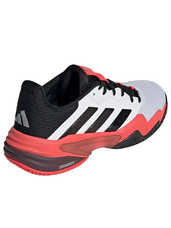 Кроссовки barricade 13 'cloud white black lucid red' Adidas — изображение 4 из 4, белый/черный/красный