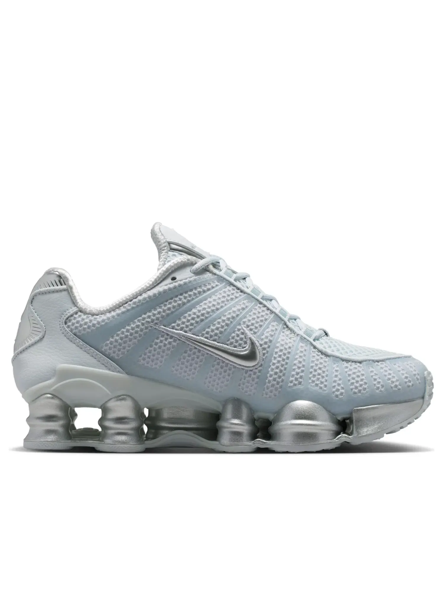 Женские кроссовки с шнуровкой Nike Shox TL — изображение 5 из 5, серебряный