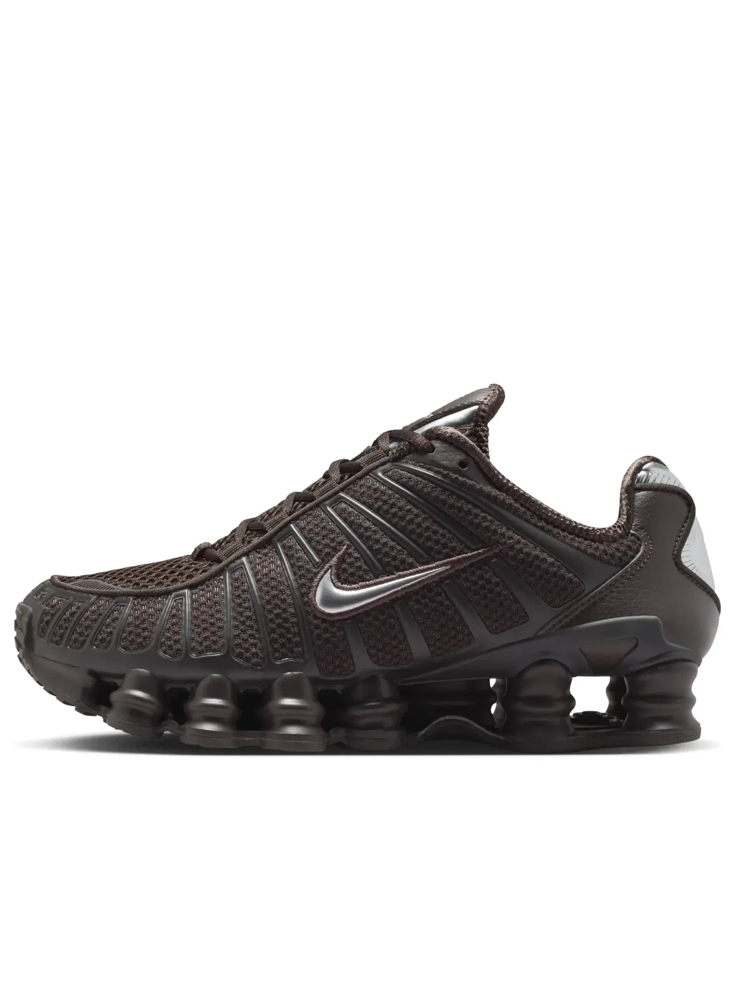 Женские кроссовки с шнуровкой Nike Shox TL Velvet Brown — изображение 1 из 6, коричневый