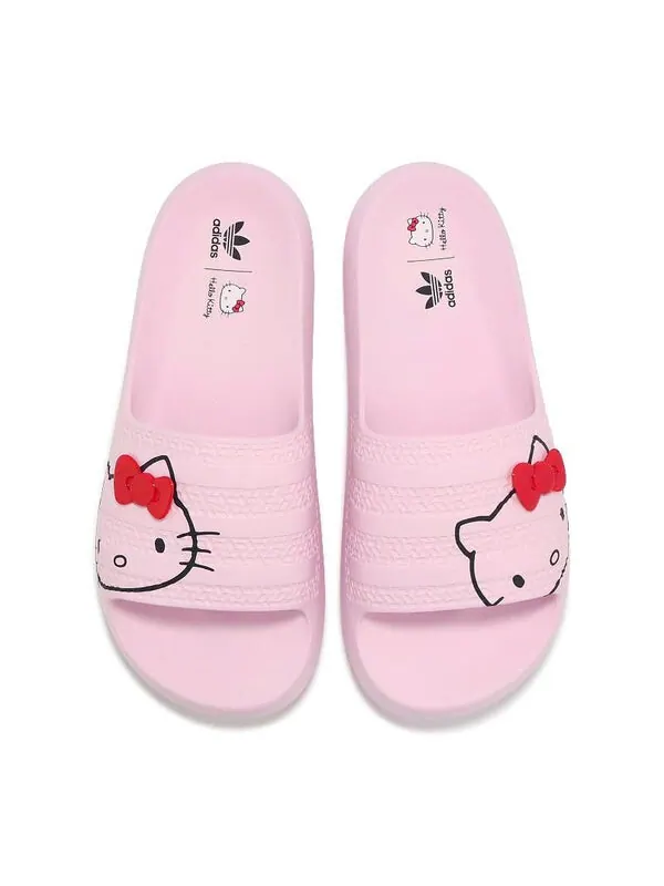 Тапочки x hellow kitty adilette ayoon слайдеры Adidas — изображение 4 из 4, розовый
