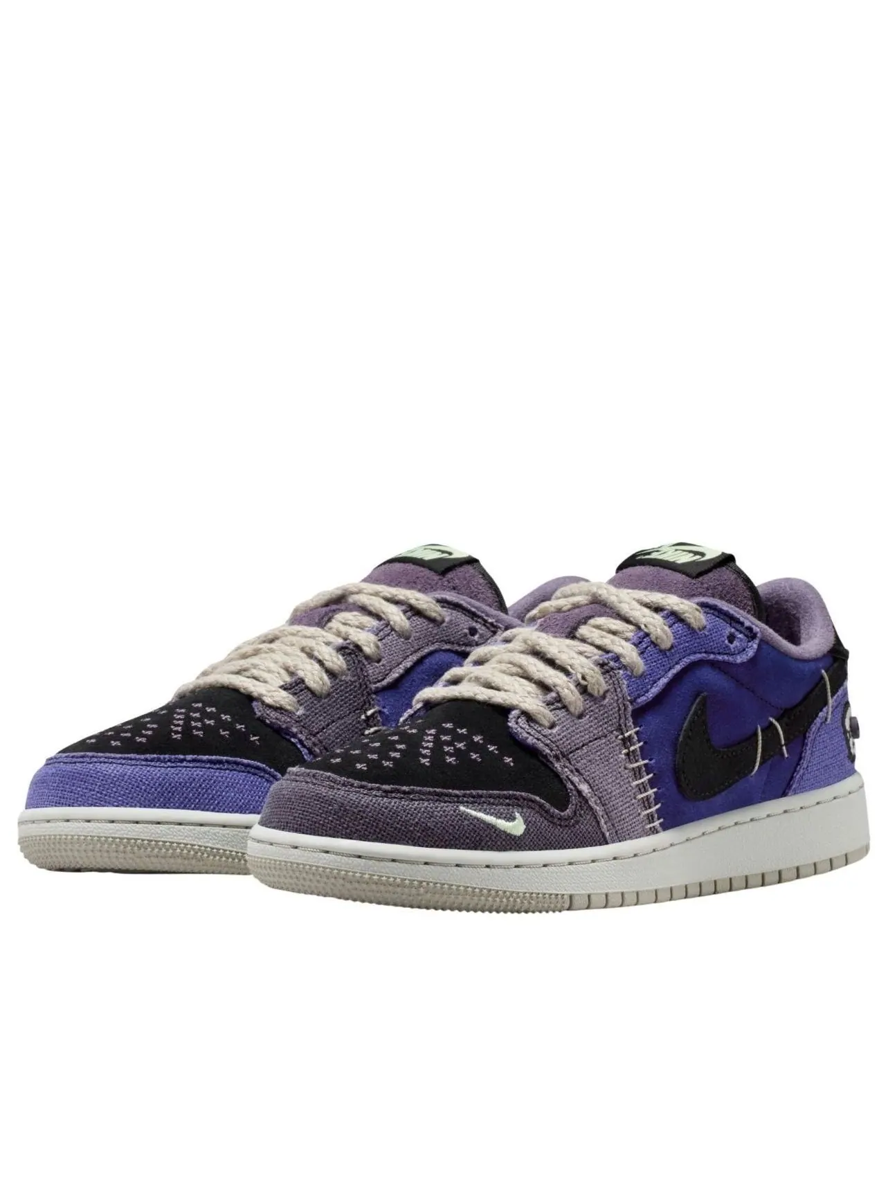Кроссовки (GS) Air Jordan x Zion Williamson 1 Retro Low OG 'Voodoo Alternate' — изображение 4 из 7, фиолетовый