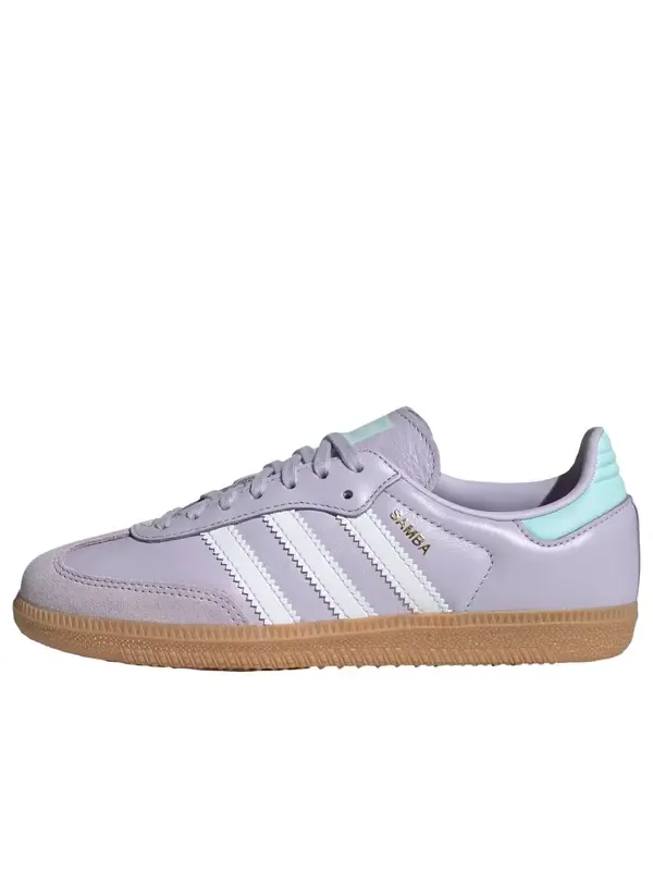 Кроссовки samba og 'silver dawn white aqua' Adidas — изображение 1 из 4, фиолетовый/белый