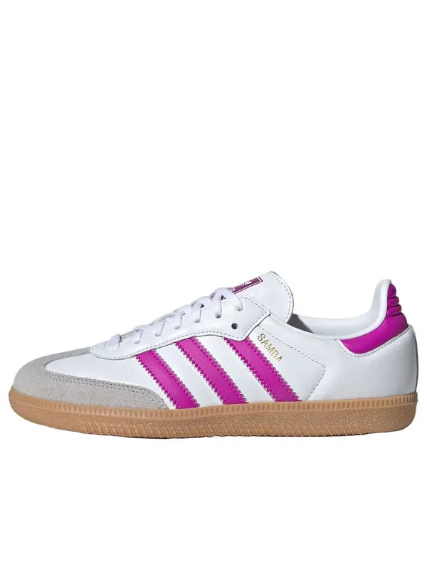 Кроссовки самба ог Adidas — изображение 1 из 4, белый/фиолетовый
