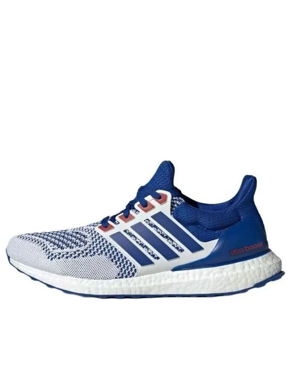 Кроссовки ultraboost 1.0 'cloud white royal blue' Adidas — изображение 1 из 4, белый/синий/красный