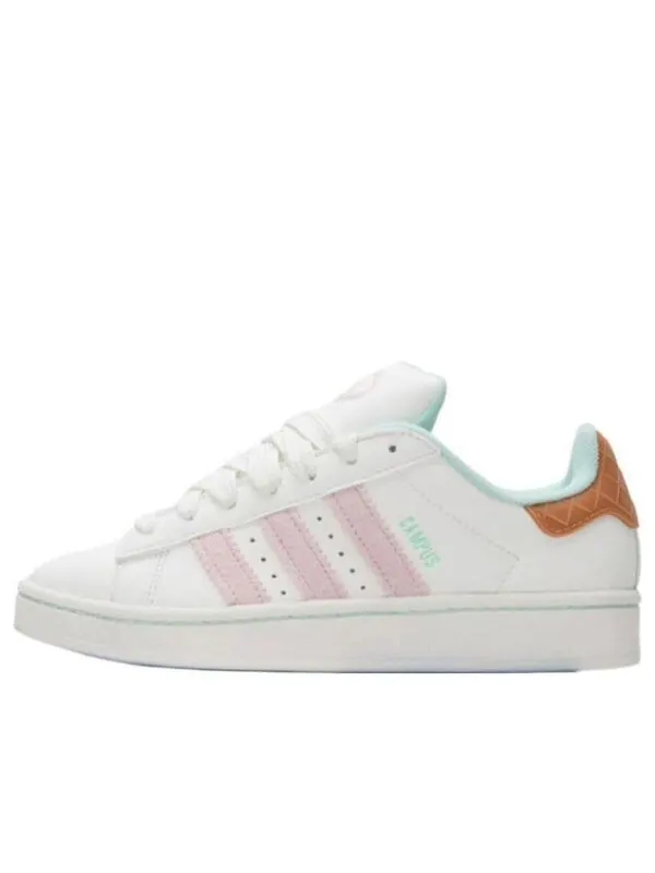 Кроссовки кампус 00-х Adidas — изображение 1 из 3, белый/розовый/коричневый