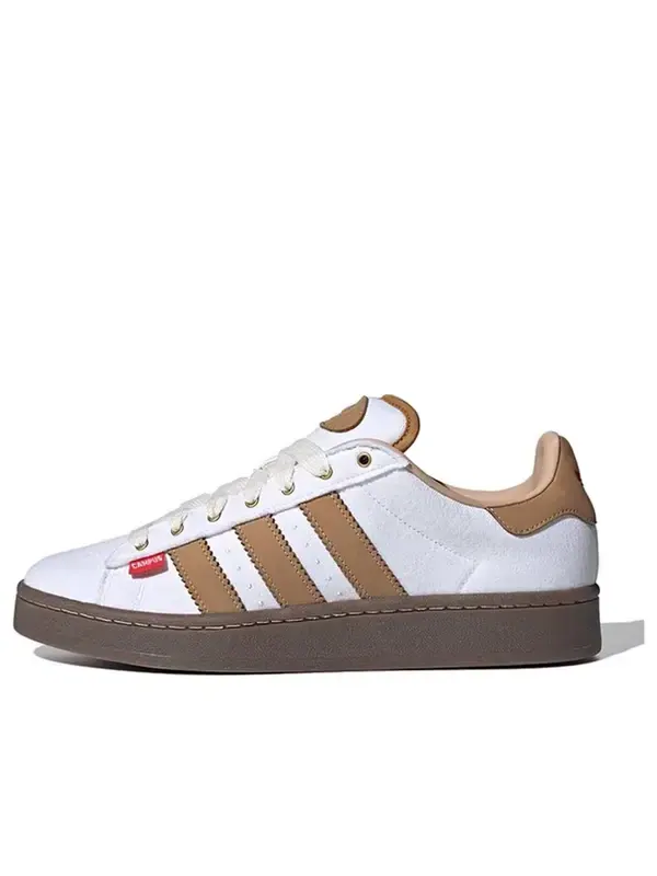 Кроссовки кампус 00-х Adidas — изображение 1 из 1, белый/коричневый