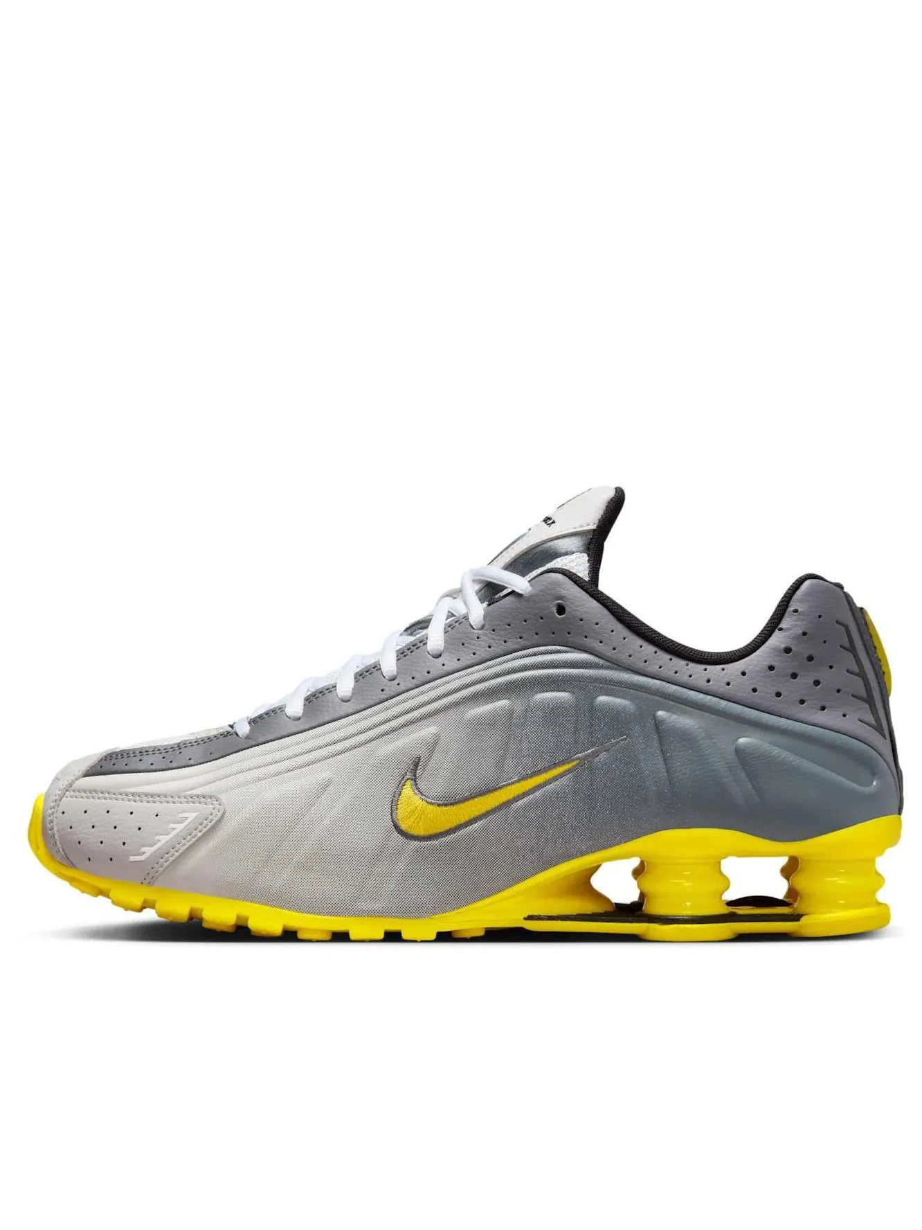 Кроссовки Nike Shox R4 SE 'Vast Grey Bright Citron' — изображение 1 из 6, серый