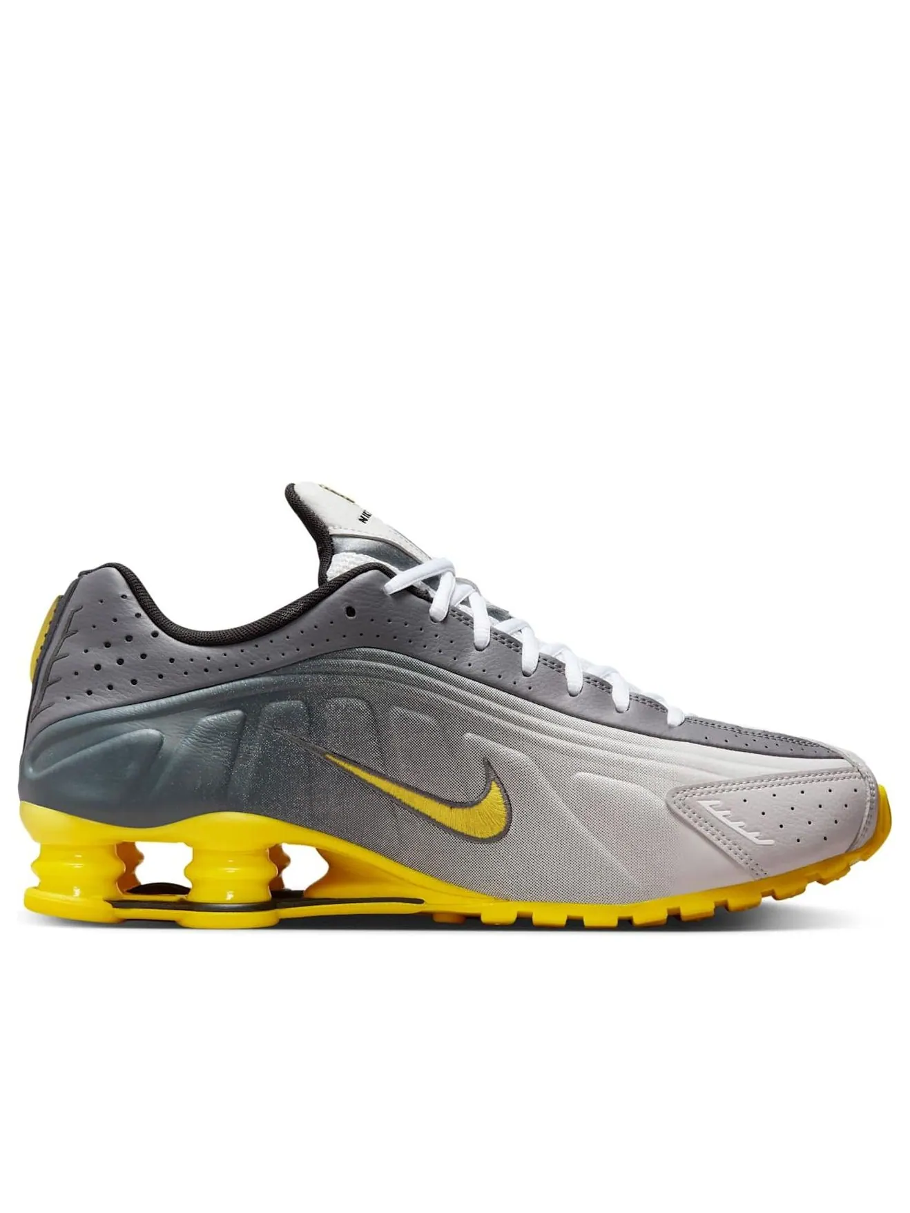 Кроссовки Nike Shox R4 SE 'Vast Grey Bright Citron' — изображение 6 из 6, серый