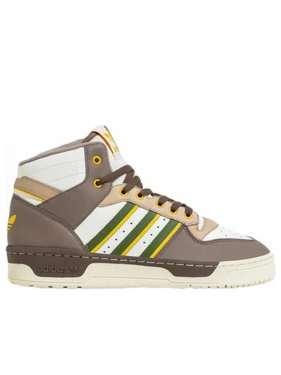 Кроссовки adidas Rivalry Mid 'Brown Green' — изображение 2 из 5, коричневый