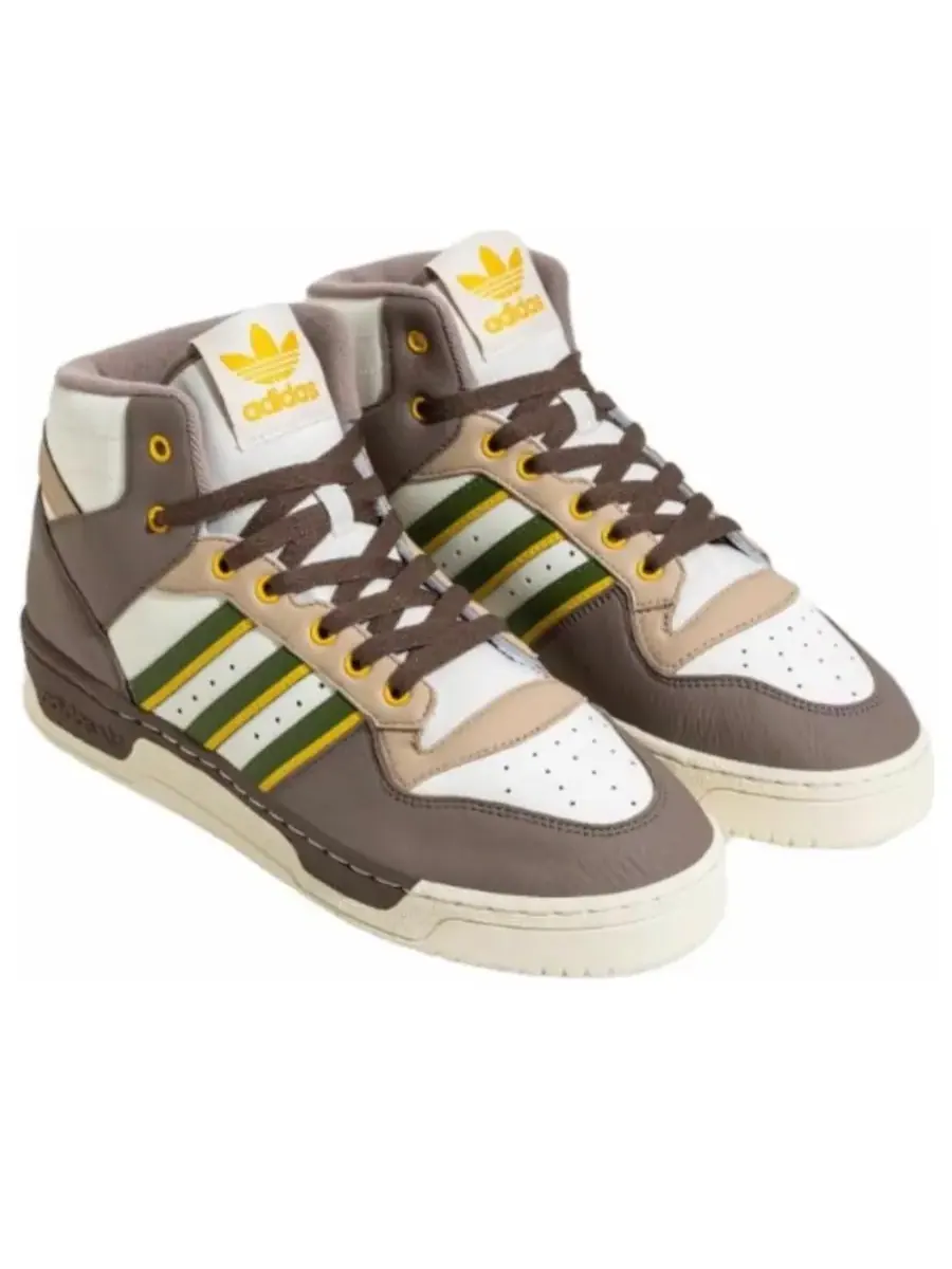 Кроссовки adidas Rivalry Mid 'Brown Green' — изображение 3 из 5, коричневый
